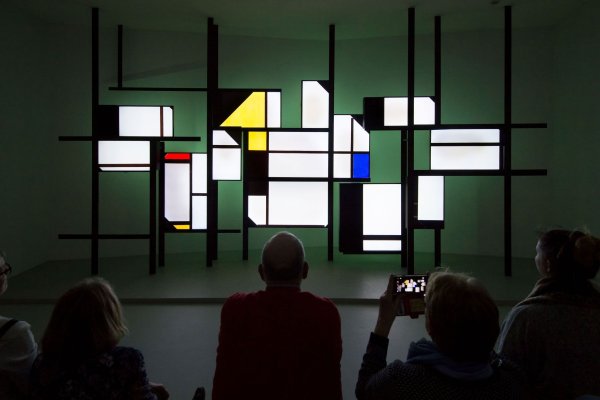 Платье Мондриан Ив сен Лоран