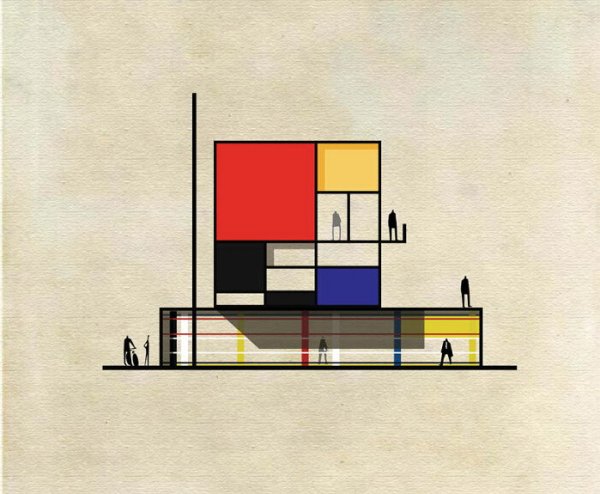 Пит Мондриан композиция 1921