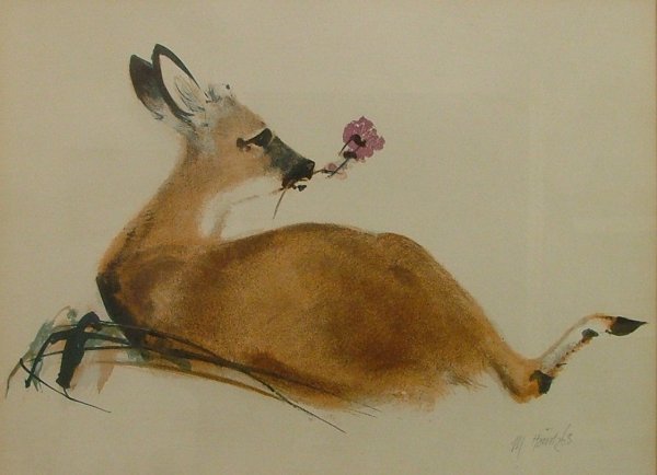 Японские золотые рыбки акварель