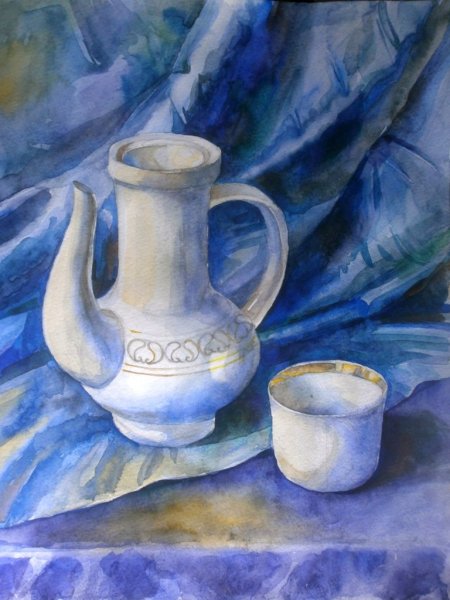 Натюрморт в холодных тонах