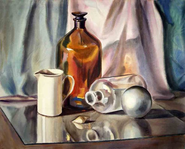 Натюрморт гуашью Академическая живопись материальность