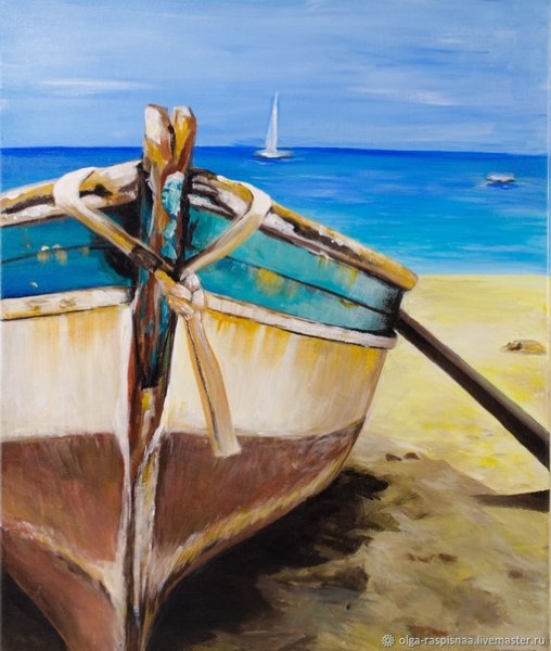 Картина лодки