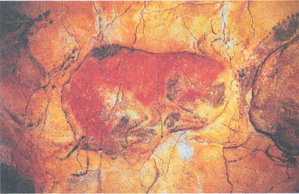 Стадо бизонов в пещере Альтамира