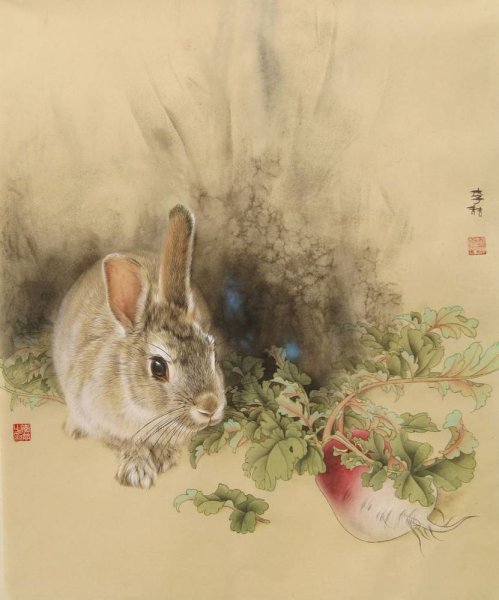 Китайская живопись гунби животные