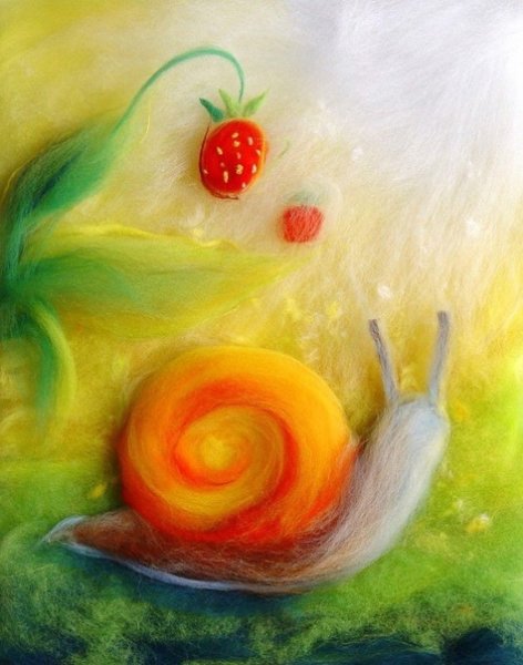 Живопись шерстью для детей