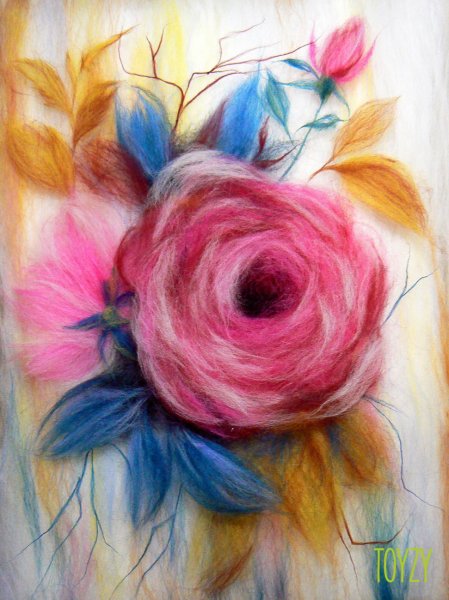 Шерстяная живопись