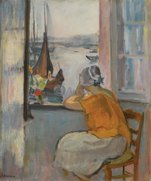 Анри Лебаск 1865 1937 девушка у окна