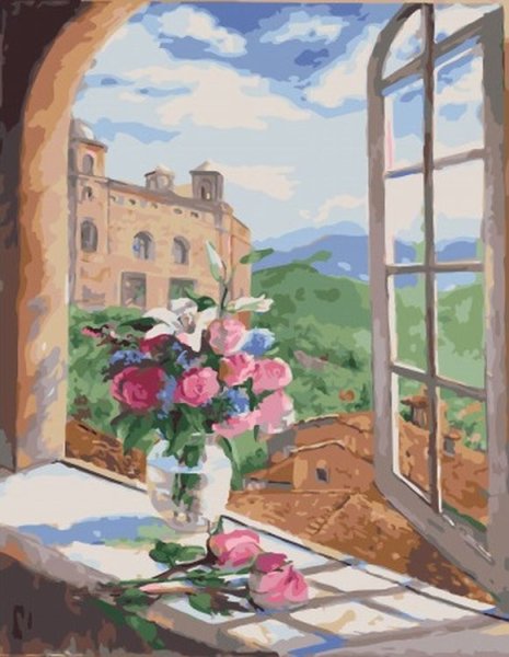 Окно живопись