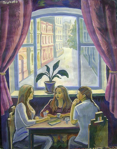 Станковая композиция в интерьере