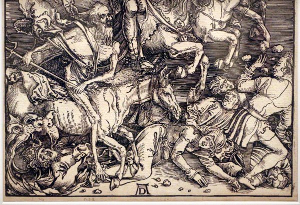 Альбрехт Дюрер Гравюры 4 всадника апокалипсиса