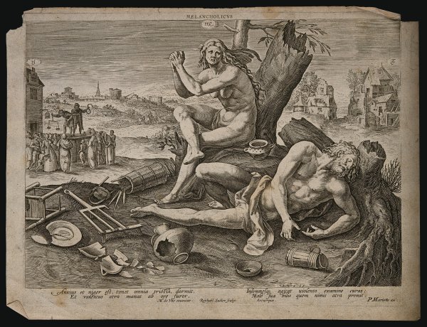 Меланхолия гравюра на меди