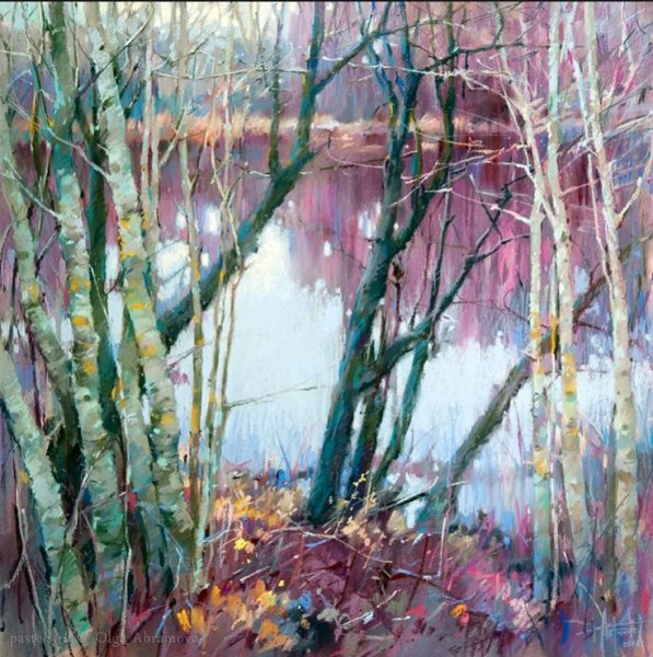 Художник Абрамова пастель