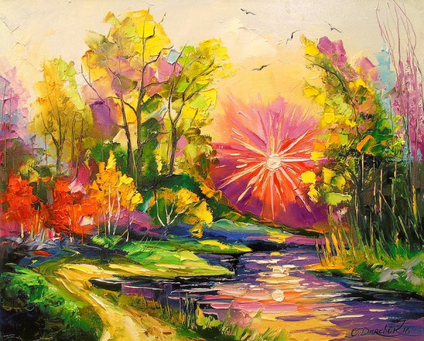 Художник Ольга Дарчук пейзажи