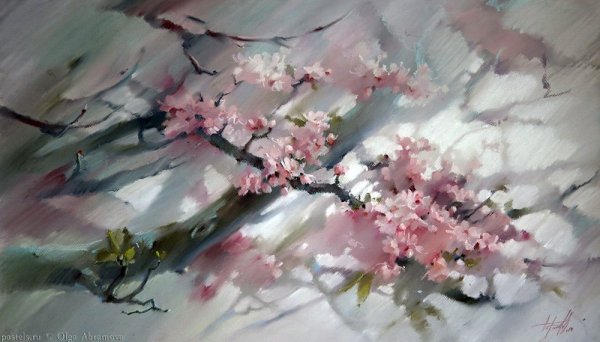 Картина в бирюзовых тонах