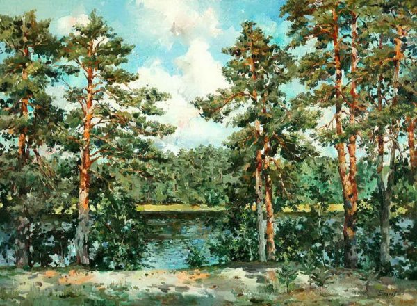 Сосна художника Еськова Павла