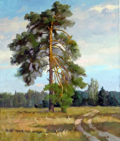 Этюд Шишкина сосна на скале