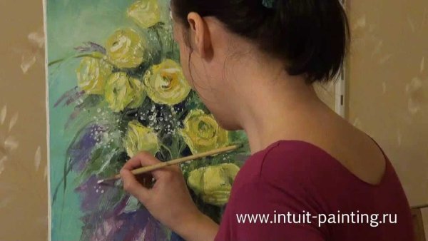 Девушка интуитивная живопись