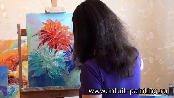 Солнечная (Solar) интуитивная живопись. Художник Алена Островская