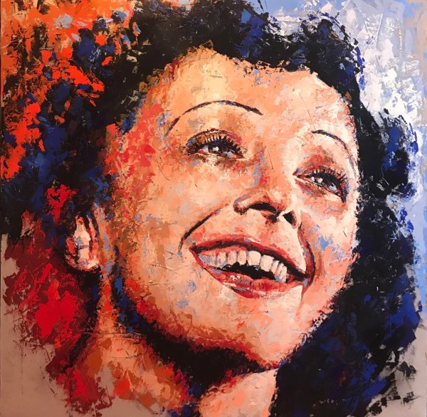 Эдит Пиаф акварель