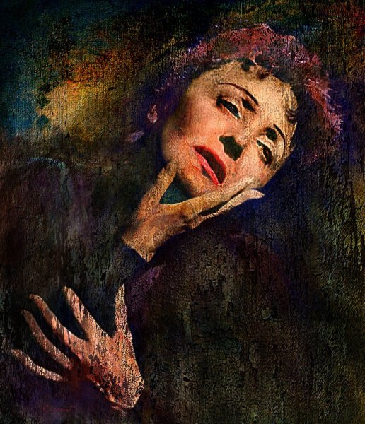 Эдит Пиаф картина красками