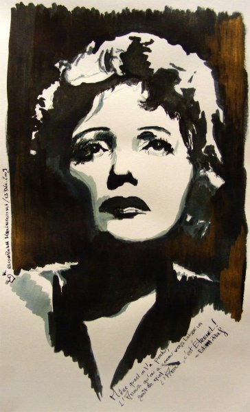 Портрет Эдит Пиаф