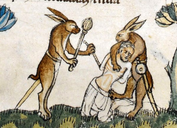 Кролики убийцы средневековое искусство