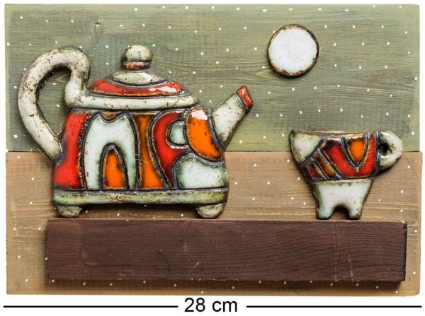 KK-542 панно "чайник" шамот