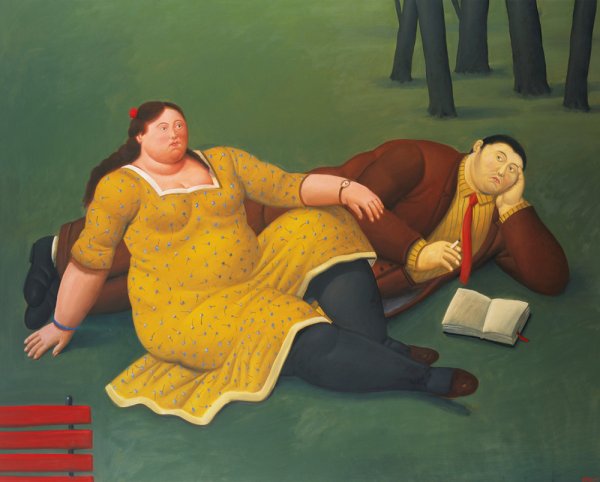 "Фернандо Ботеро в парке"