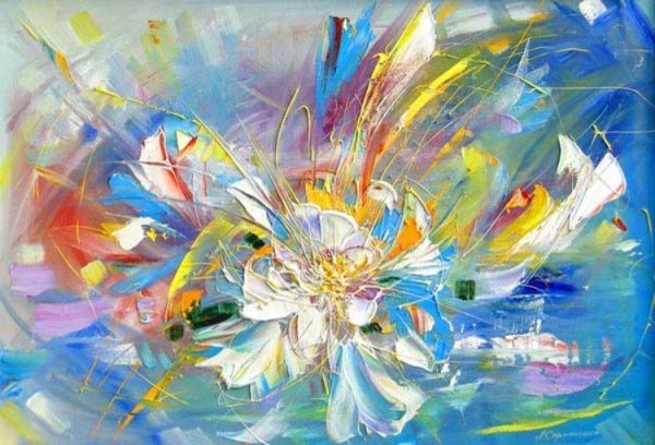 Абстрактные картины с цветами