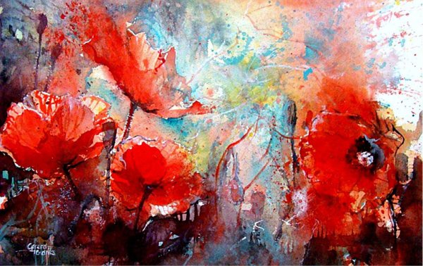 Цветы абстракция