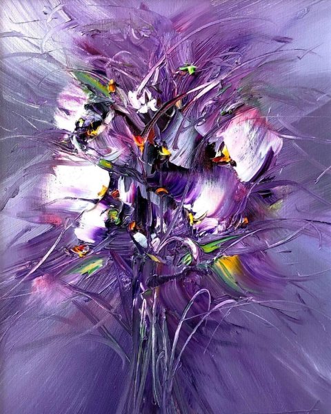 Пермь художник Марина Маткина абстрактные цветы