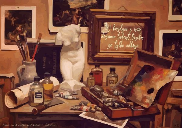 Натюрморт с атрибутами искусства