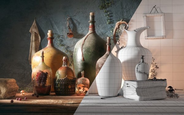 Натюрморт в фотошопе