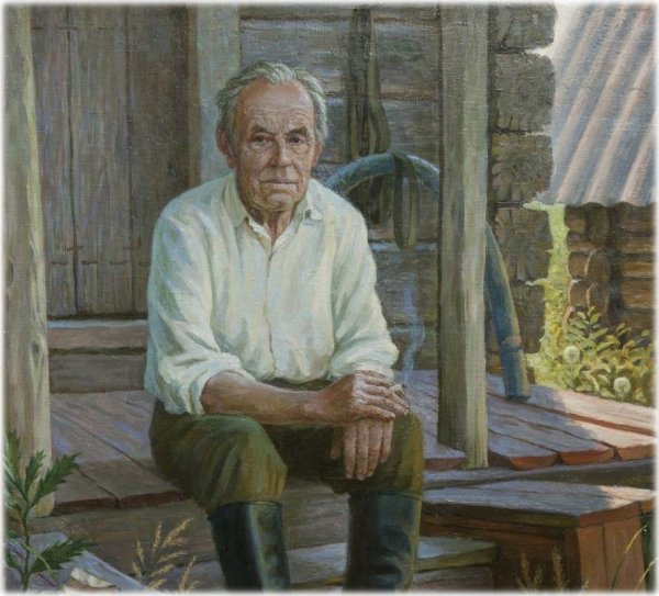Дедушка живопись