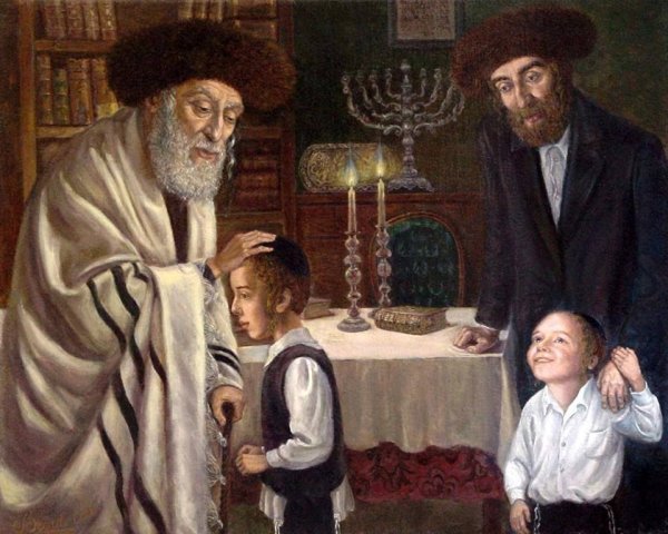 Картина старый еврей