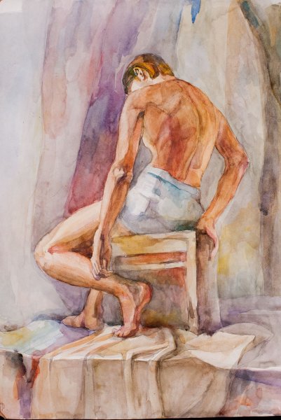 Академическая живопись акварель натура