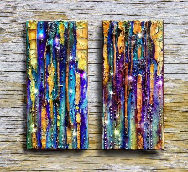 Текстурная живопись акрилом