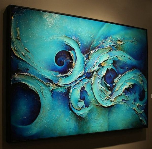 Текстурная живопись акрилом