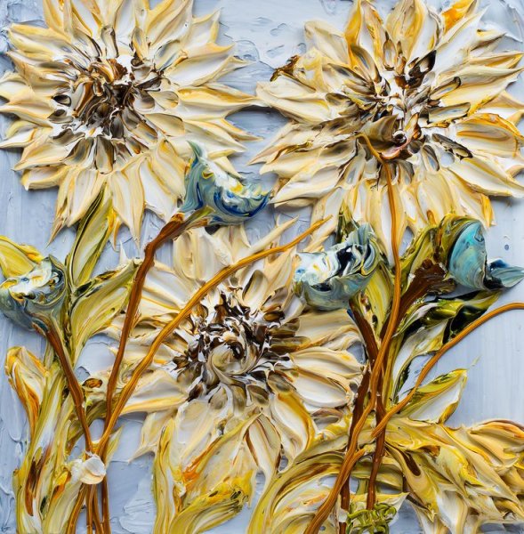 Картины текстурной пастой