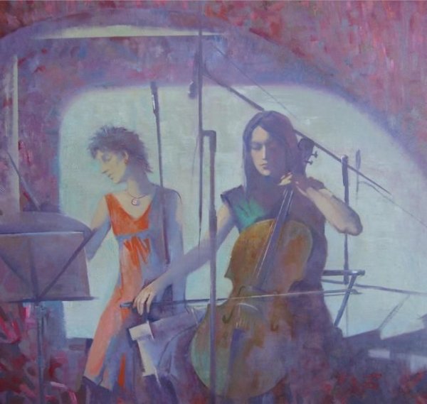 Двух фигурная композиция в живописи