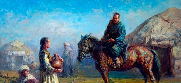 Ким Евгений художник быт казахов