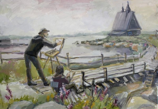 Однофигурная композиция Репин