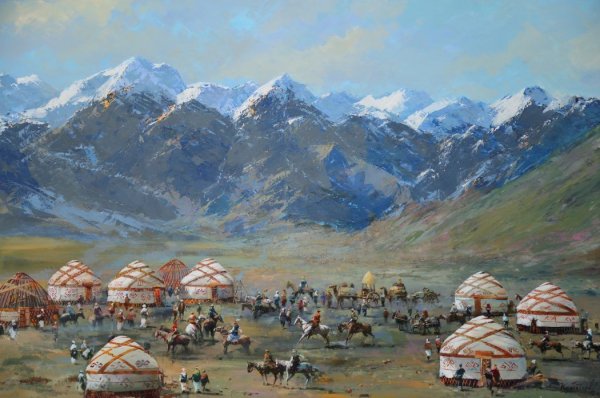 Художник Кок Жайляу Кастеев