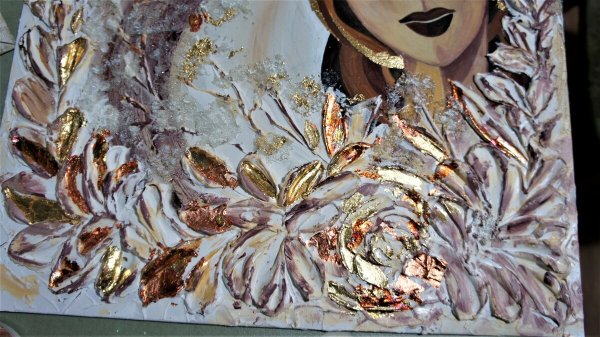 Интерьерные картины текстурной пастой