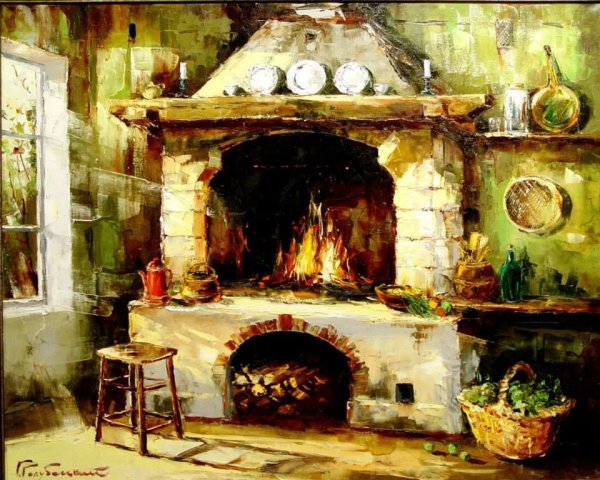 Глеб Голубецкий художник картины камин