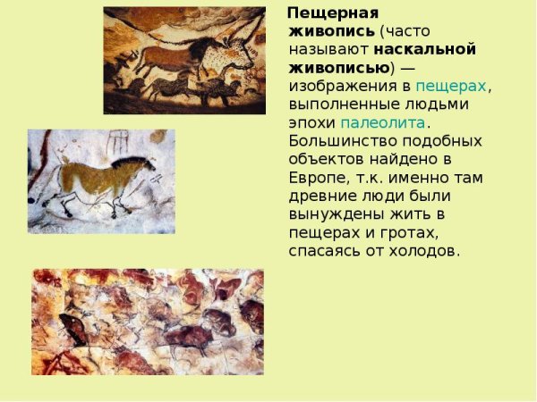 Наскальная живопись сообщение кратко