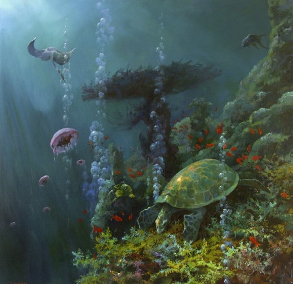 Подводный мир картины художников