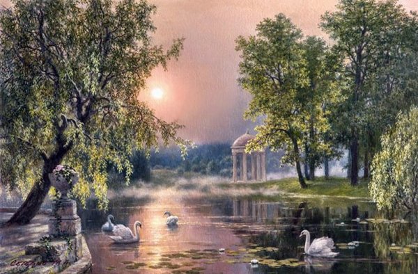 Сатаров Михаил художник картины пруд