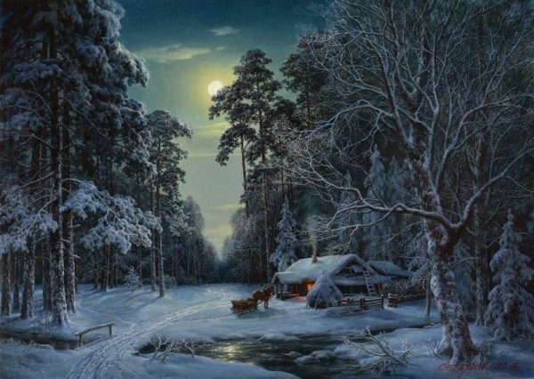 Михаил Сатаров зимний пейзаж