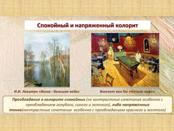 Цвет и колорит в живописи